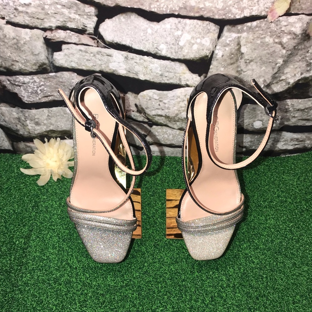BCBGeneration shiny Isabel ombré sandals